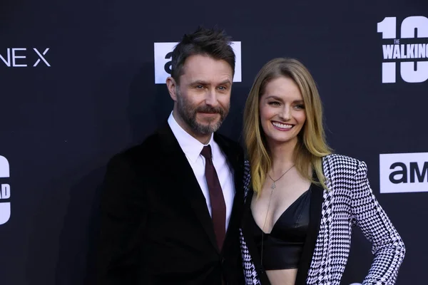 Lydia hearst, chris hardwick — Foto Stock