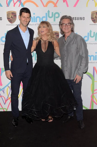 Novak Djokovic, Goldie Hawn, Kurt Russell —  Fotos de Stock