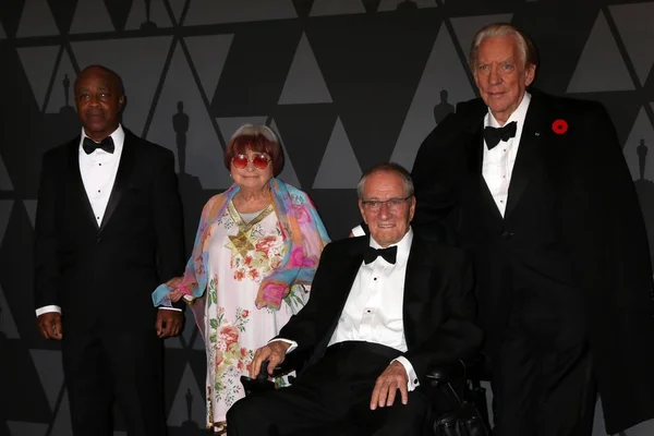 Réalisateurs Charles Burnett, Agnes Varda, cameraman Owen Roizman, acteur Donald Sutherland — Photo