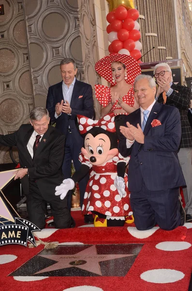 Bob Iger, Minnie Mouse, Katy Perry — Stock Photo, Image