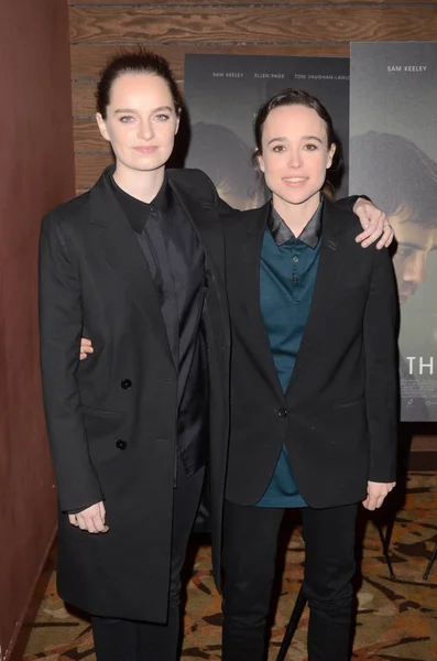 Emma Portner Ellen Page Cured Los Angeles Special Screening Amc — Stock Photo, Image