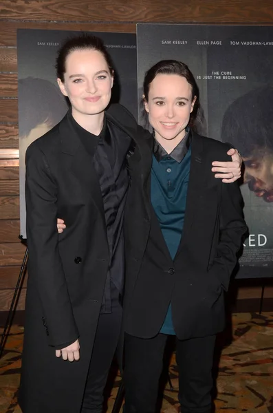 Emma Portner Ellen Page Cured Los Angeles Special Screening Amc — Stockfoto