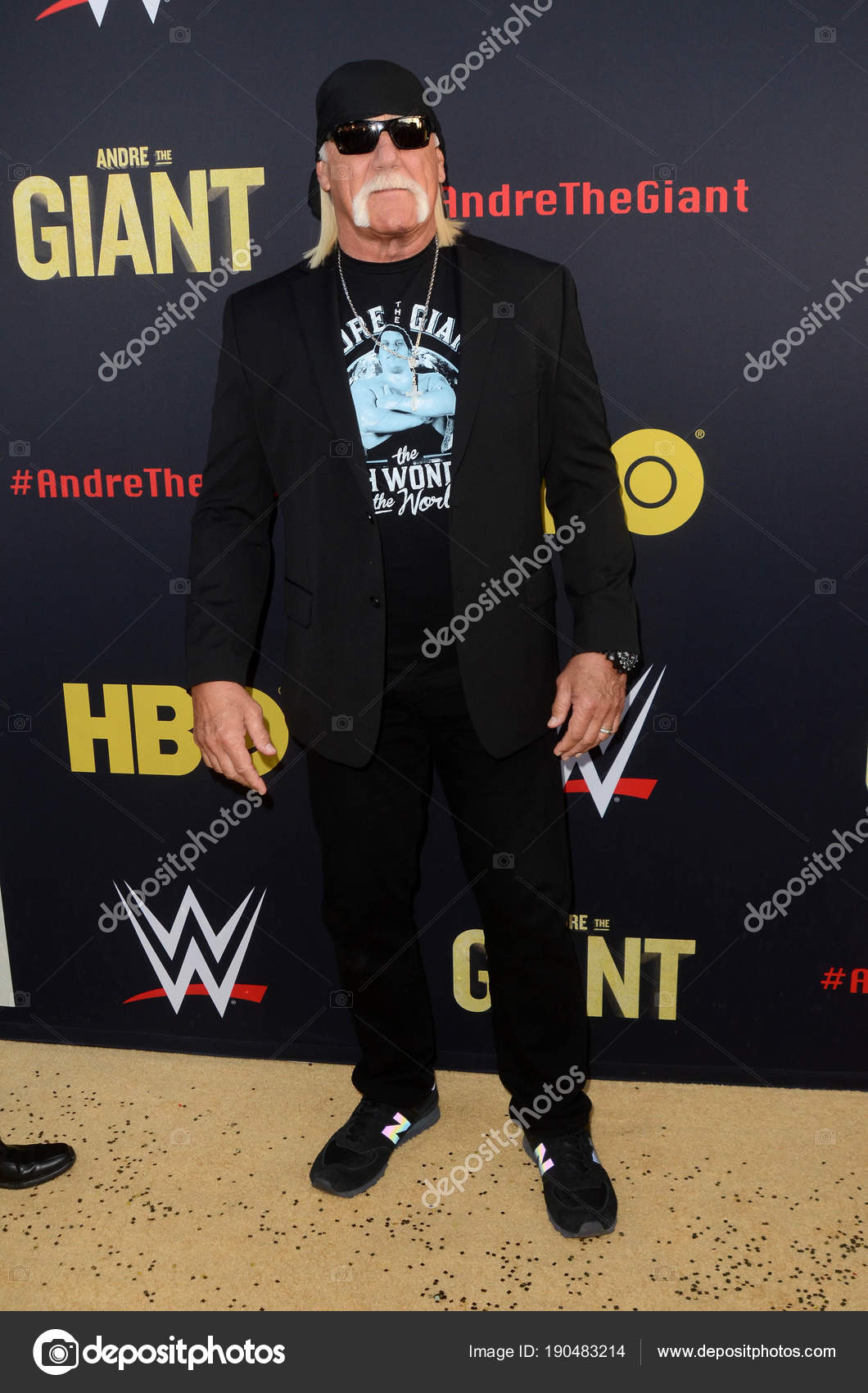 Hulk Hogan Andre Giant Premiere Cinerama Dome Hollywood — Stock