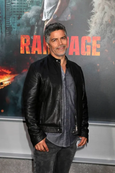 Esai Morales Estreno Rampage Microsoft Theater Los Ángeles — Foto de Stock