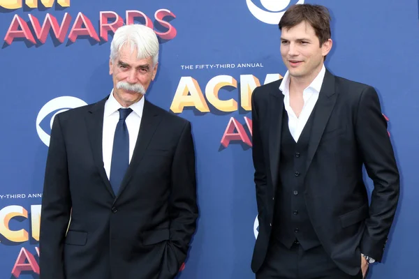 Sam Elliott, Ashton Kutcher — Stock Photo, Image