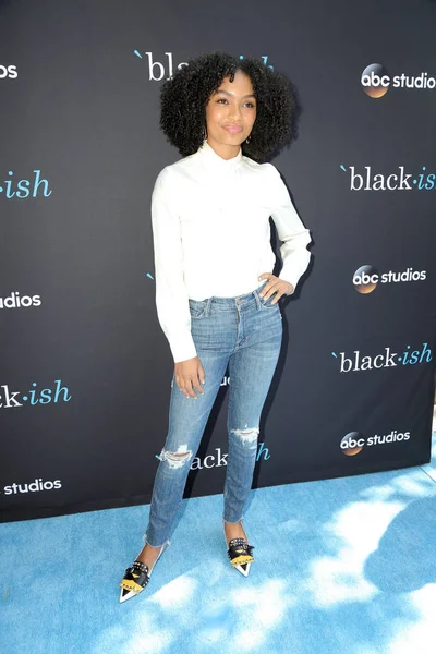 Yara Shahidi Blackish Fyc Event Walt Disney Studios Burbank — Zdjęcie stockowe