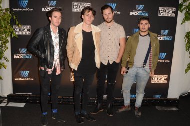 Westwood One 'ın sahne arkasında hava durumu Amerikan Müzik Ödülleri, L.A. Live Event Deck, Los Angeles, CA 11-18-16