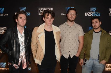 Westwood One 'ın sahne arkasında hava durumu Amerikan Müzik Ödülleri, L.A. Live Event Deck, Los Angeles, CA 11-18-16