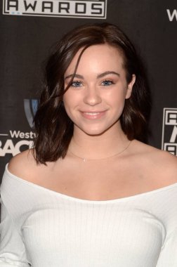 Cailee Rae, 18 Kasım 2016 'da Los Angeles, Ca' daki Amerikan Müzik Ödülleri 'nde Westwood One Backstage' da sahne aldı. (Fotoğraf: David Edwards)