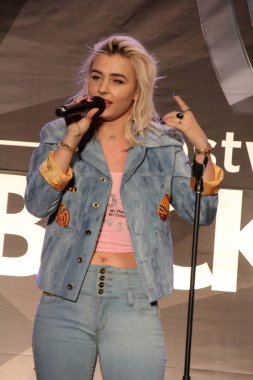 18 Kasım 2016 'da Los Angeles, Ca' daki American Music Awards 'da Westwood One Backstage' da Maty Noyes. (Fotoğraf: David Edwards)