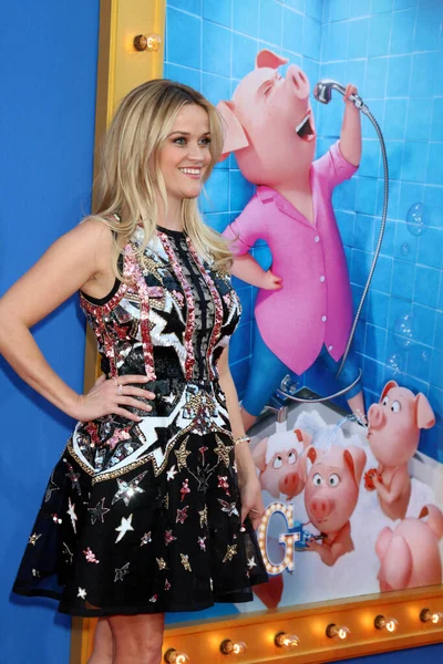 Reese Witherspoon Sing Premiere Microsoft Theater Los Angeles — Stockfoto