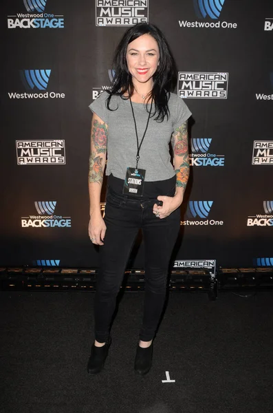 Lindsey Armstrong Westwood One Backstage Los American Music Awards Live — Foto de Stock