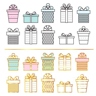 Hat sanat hediyeler. Vektör .