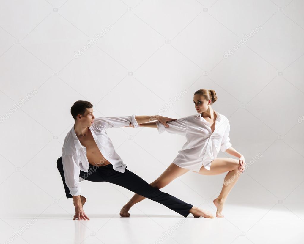 ballet dancers in art performance