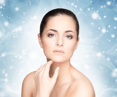 Genç güzel kadın.