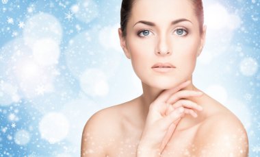 Genç güzel kadın.