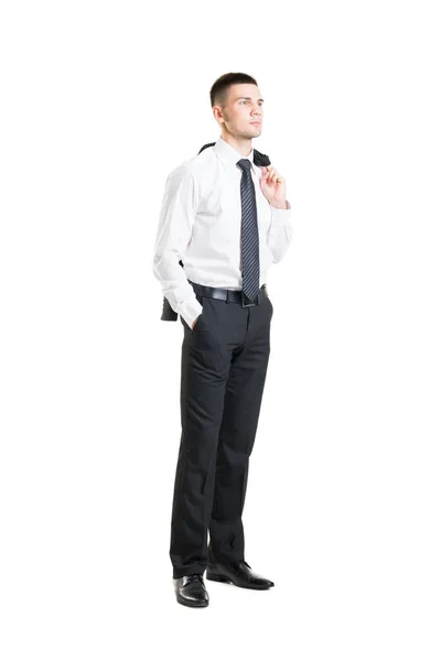 Giovane uomo d'affari con giacca — Foto Stock