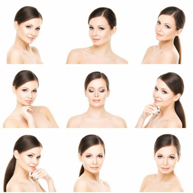  Genç ve güzel esmer kadın