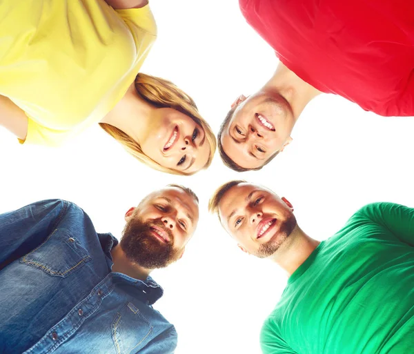 Grupo de jovens amigos felizes — Fotografia de Stock