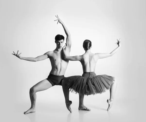 Ballet dancers in art performance Stock Photo