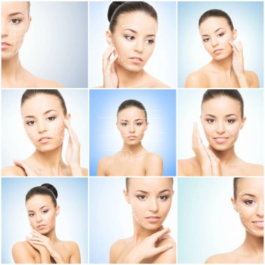 sağlıklı ve şehvetli genç kadın portreleri 