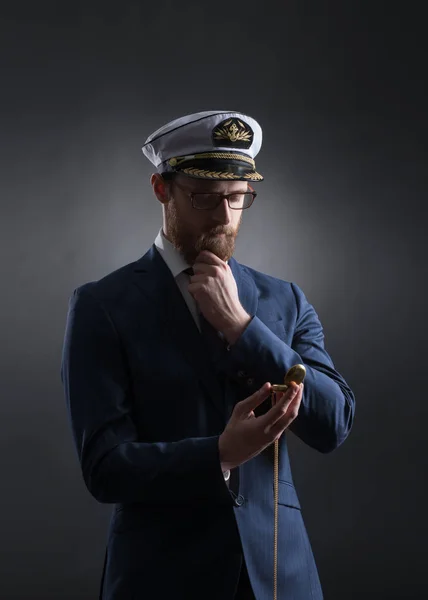 Portrait de beau skipper — Photo