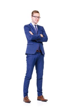 genç ve kendinden emin bir işadamı