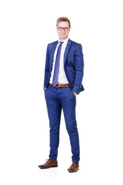 genç ve kendinden emin bir işadamı