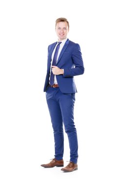 genç ve kendinden emin bir işadamı