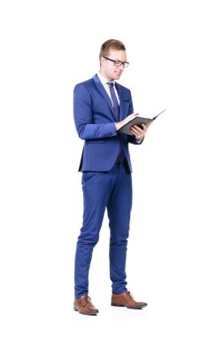 genç ve kendinden emin bir işadamı