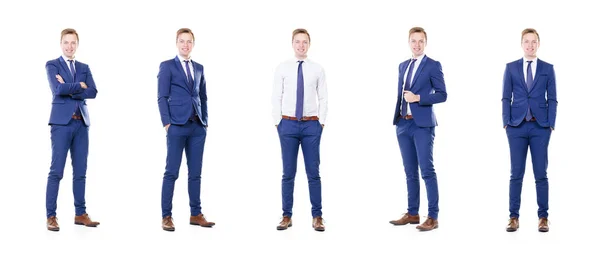 Young and smart businessman collage — Stock Photo, Image
