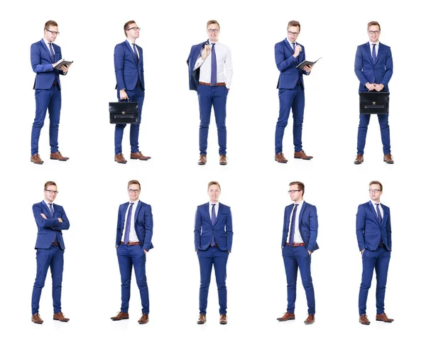 Young and smart businessman collage — Stock Photo, Image