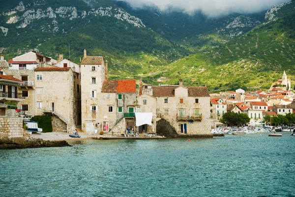 Bellissimo paesaggio marino Mljet, Croazia. Viaggio, vela, concetto di vacanza — Foto Stock