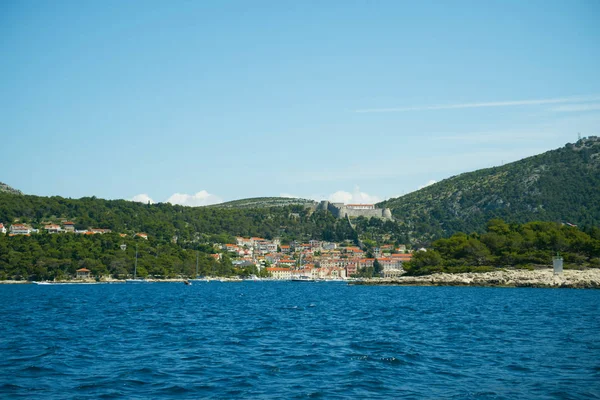 Bela paisagem marinha do Canal Split — Fotografia de Stock