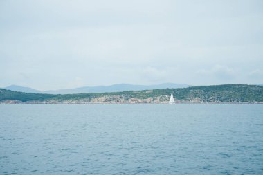 Split kanalının güzel deniz manzarası