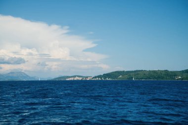 Split kanalının güzel deniz manzarası