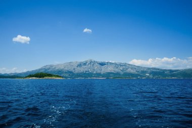 güzel deniz manzarası Mljet Hırvatistan