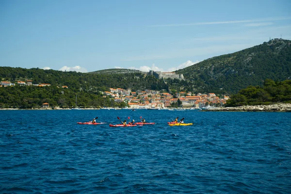 Split kanalının güzel deniz manzarası — Stok fotoğraf