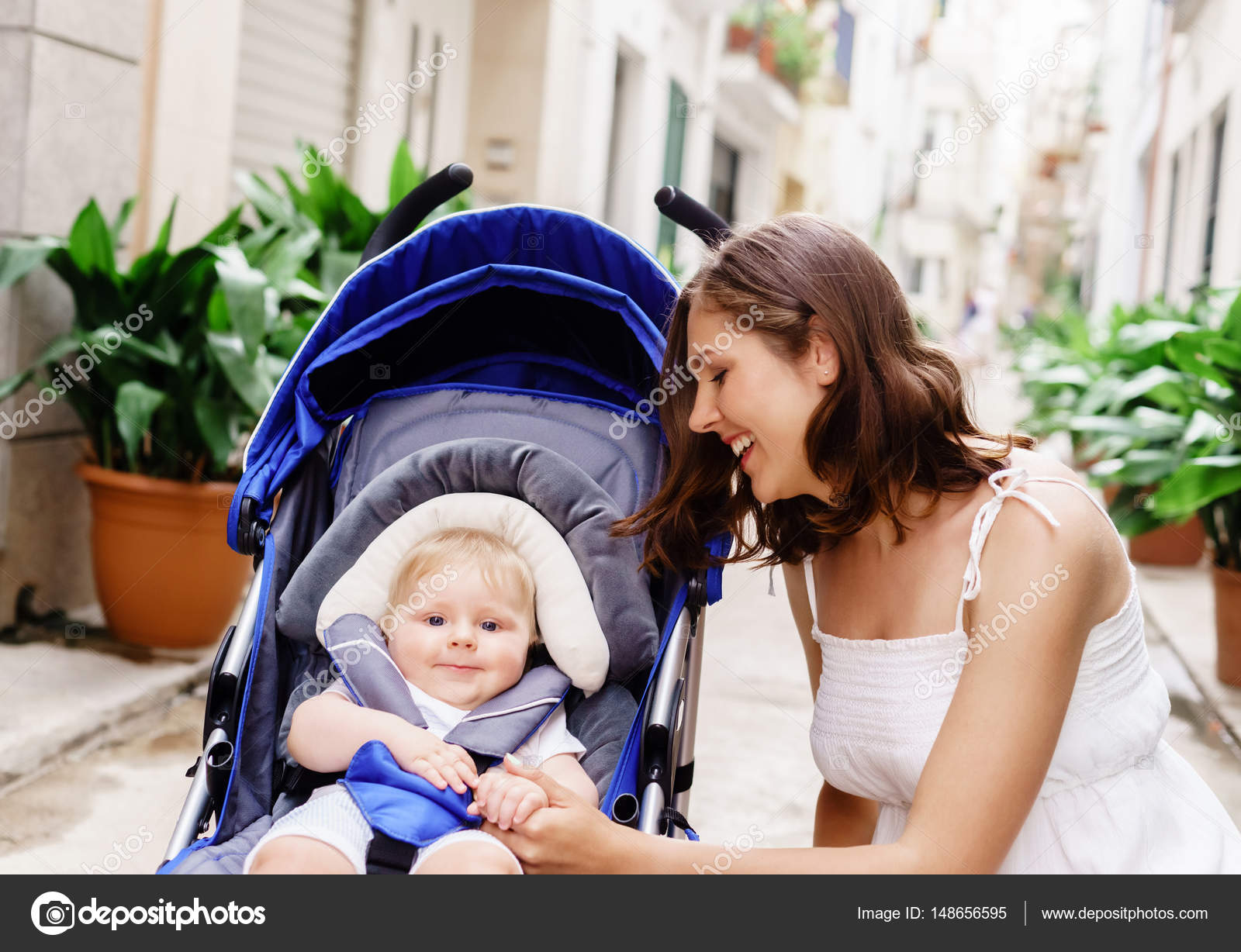 baby in pram