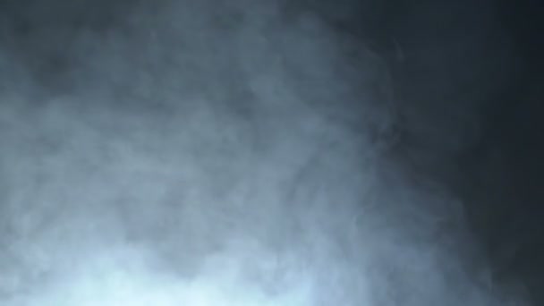 Smoke on a black background in slow motion. — Stock Video