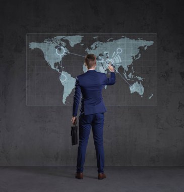 genç ve kendinden emin bir işadamı