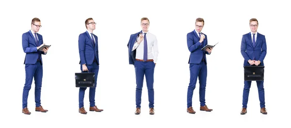 Young and smart businessman collage — Stock Photo, Image