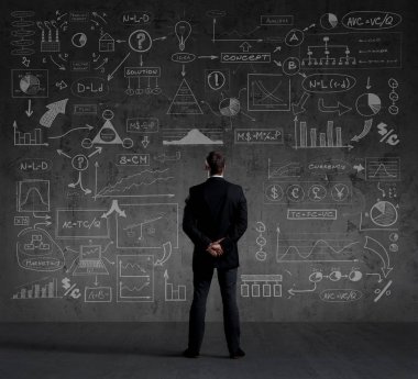 Siyah takım elbiseli bir iş adamı.