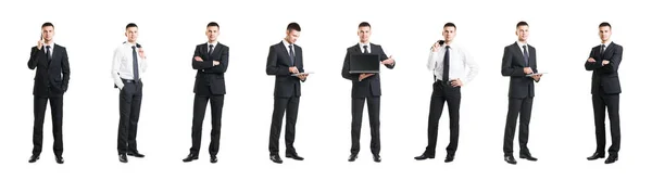 Young and smart businessman collage — Stock Photo, Image