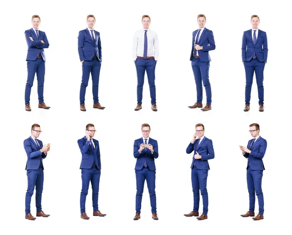 Young and smart businessman collage — Stock Photo, Image