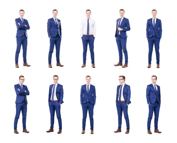 Young and smart businessman collage — Stock Photo, Image