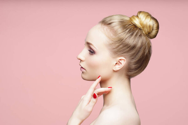 portrait of beautiful young woman