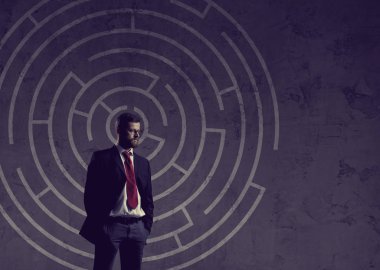 genç ve kendinden emin bir işadamı