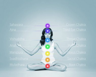 güzel bir kadın meditasyon