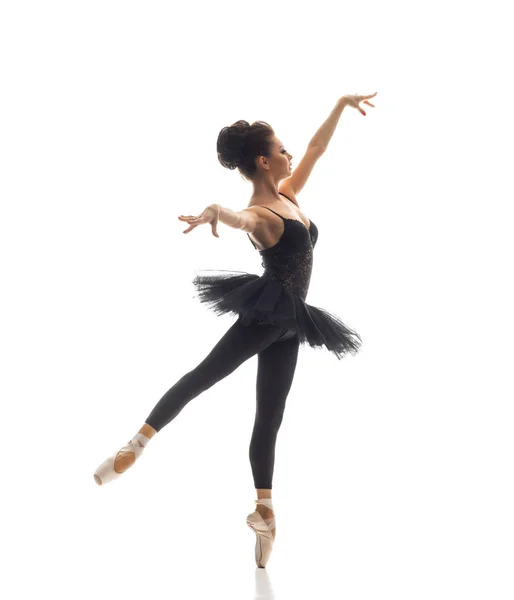 Ballerina di danza femminile che pratica — Foto Stock